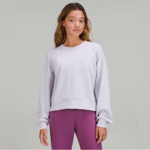 Lululemon Purple Softstreme Perfectly Oversized Crewneck Pullover